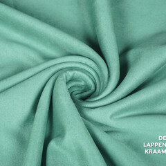  Coupon 656 Scuba suede mint 150 x 160 cm