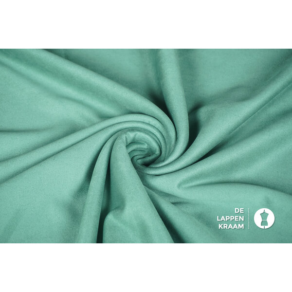 Coupon 67 Scuba suede mint 150 x 160 cm