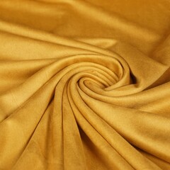  Coupon 668 Scuba suede oker 150 x 160 cm