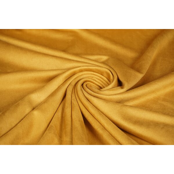 Coupon 668 Scuba suede oker 150 x 160 cm