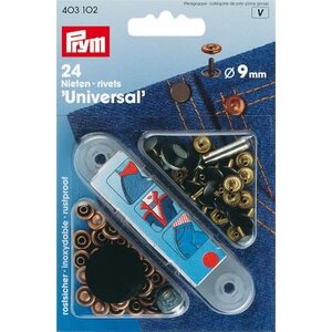  Studs in brons 9mm (24st)