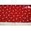 Japans quiltkatoen kerstdessin rood