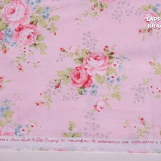  Japans quiltkatoen roze gebloemd