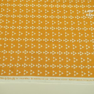  Japans quiltkatoen geel met driehoekjes