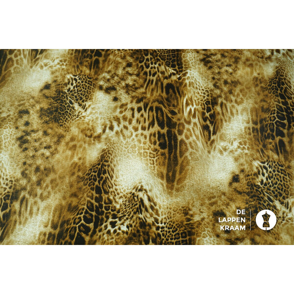 Voering stof met luipaardprint