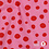 Popeline stof roze met stippen in rood