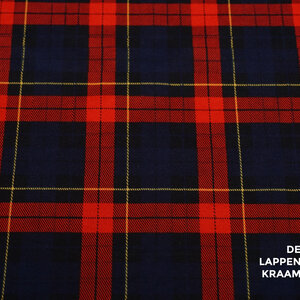 Punta di Roma rood, blauw, gele ruit