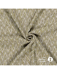  Boucle jacquard olijfgroen