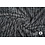 Coupon 58 Gebreid grijs met opgelegd strepenpatroon 180 x 160 cm