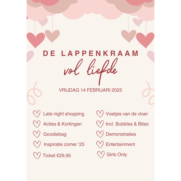 Ticket De Lappenkraam Vol Liefde