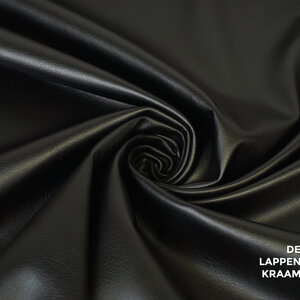  Stretchleer imitatie zwart met zachte binnenkant