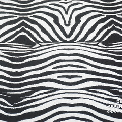  Dubbeldoek in zwart witte zebraprint