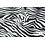 Dubbeldoek in zwart witte zebraprint
