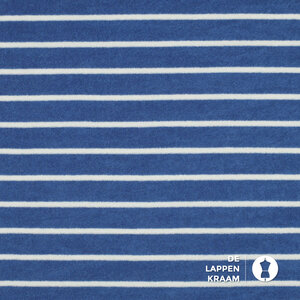  Stretchbadstof gestreept blauw-wit