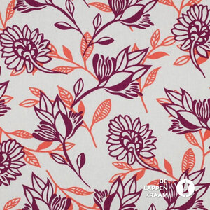 *** Linnenmix in wit met bloemen