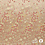 Damast satijn stof met japanse bloemen  beige