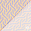 Keperstretch met abstracte print zalm-lila