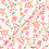 Broderie stof wit met gekleurd garen in neontinten