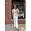 *** Broderie wit met gekleurd garen in groen, geel, blauw en roze