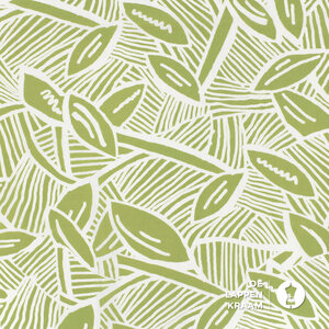 *** Dunne stretchpopeline in lime met witte streepjes