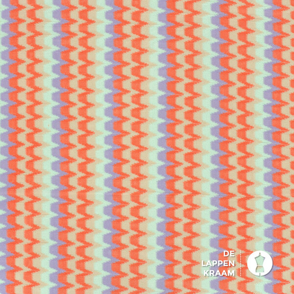 SALE Jacquard in zigzag oranje