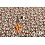 Viscose lurex gebroken wit met abstracte vormen