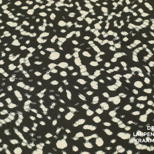  Viscose zwart met witte vlekjes