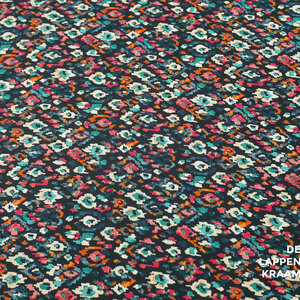 *** Viscose twill met dubbelzijdige rand donkerblauw