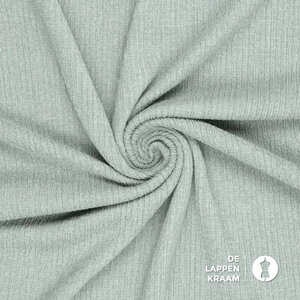 Tricot met boomschorsrelief blauw