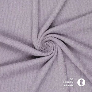 Tricot met boomschorsrelief lila