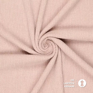 Tricot met boomschorsrelief roze