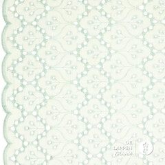 *** Broderie mintgroen