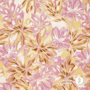 *** Linnenmix met tropische bloemenprint