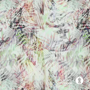 *** Viscose stof met dubbeldruk groen