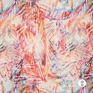 *** Crinkelviscose met dubbeldruk rozetinten