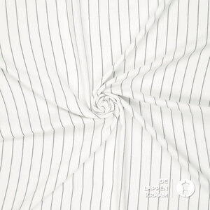  Terlenka wit met zwarte krijtstreep