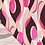 SALE Viscosemix met retrodessin roze