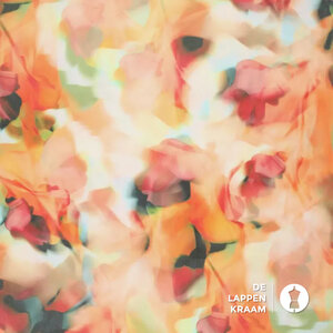 *** Viscosemix met glansfinish roze aquarelbloemen