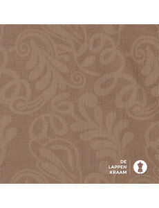  Jacquard geweven mousseline mokka