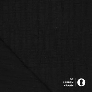 Jacquard tricot met kronkellijnen in zwart