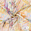 SALE Crinkelviscose stof met dubbeldruk oranje