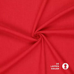 Basic Gewassen linnen rood