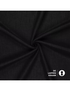 Basic Gewassen linnen zwart