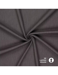 Basic Gewassen linnen donker grijs