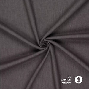 Basic Gewassen linnen donker grijs