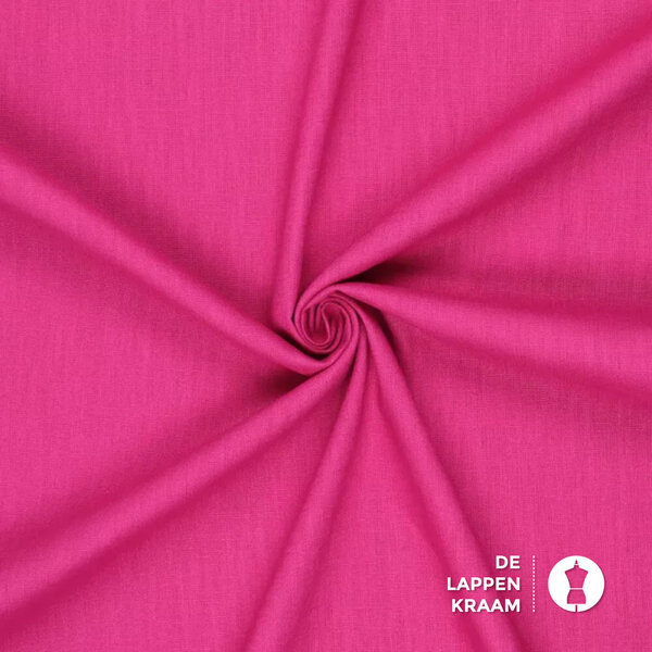 Basic Gewassen linnen fuchsia