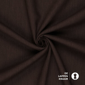 Basic Gewassen linnen bruin