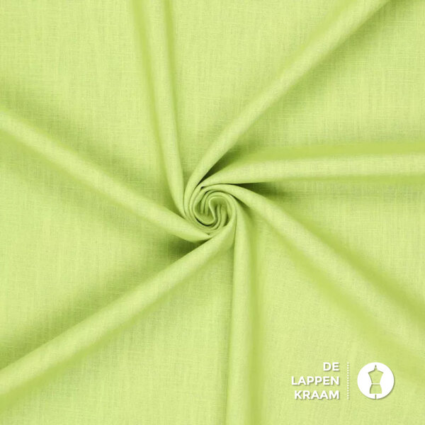 Basic Gewassen linnen stof lime