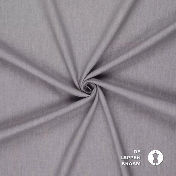 Basic Gewassen linnen licht grijs