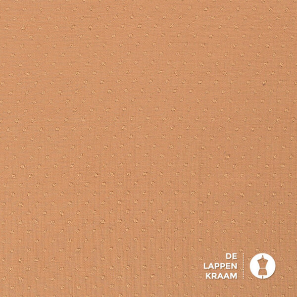 Coupon 37 Hydrofiel met nopje biscuit 170 x 130 cm